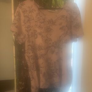 Floral Print Short Sleeve Top